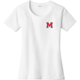 Mount St. Charles Ladies PosiCharge Tri-Blend Wicking Scoop Neck Raglan Tee