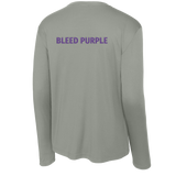 Curry College (Bleed Purple CC) Long Sleeve PosiCharge Competitor Tee